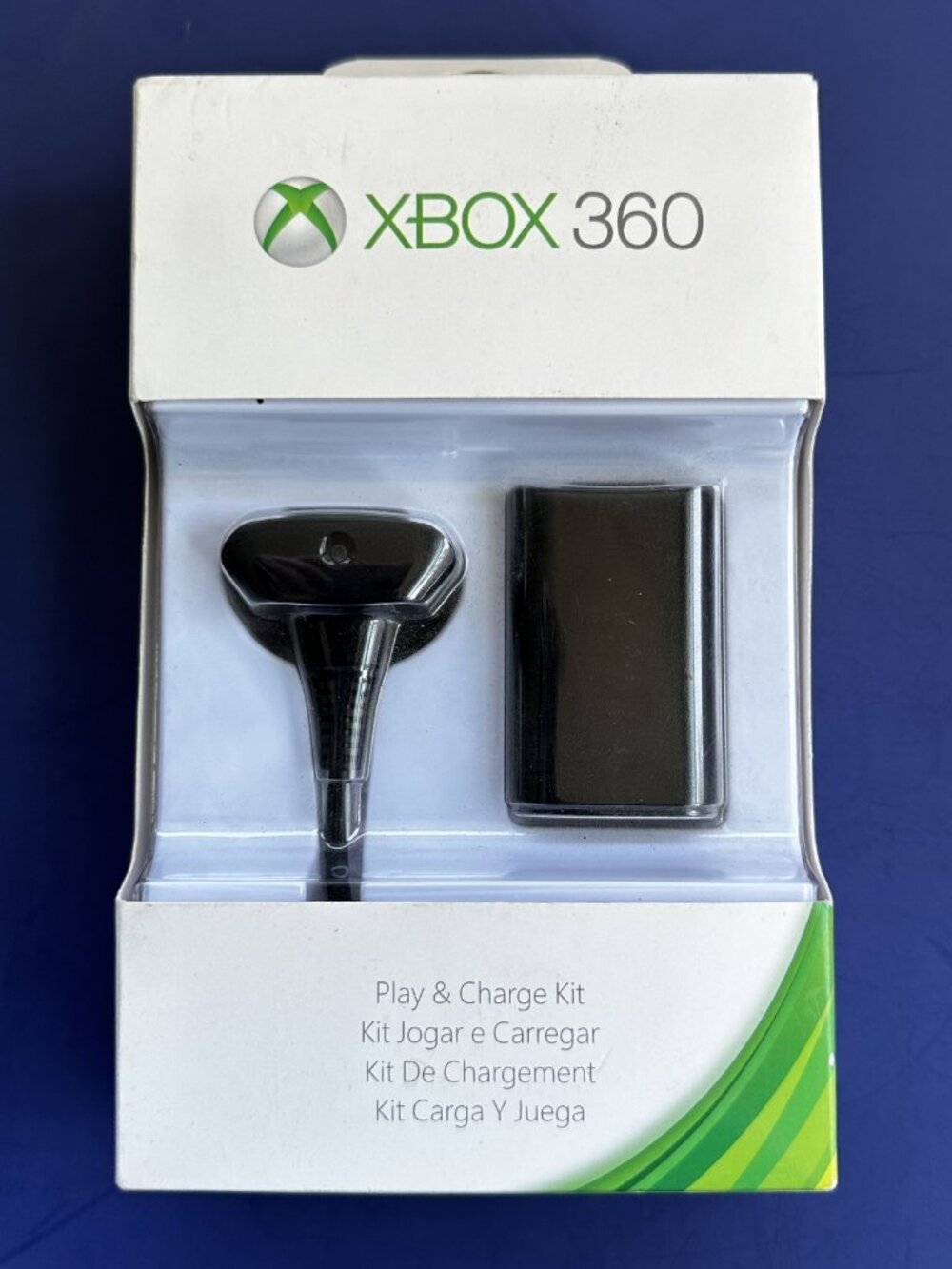 Microsoft Xbox 360 Play & Charge Kit Black NEW Sealed OEM NUF-00001